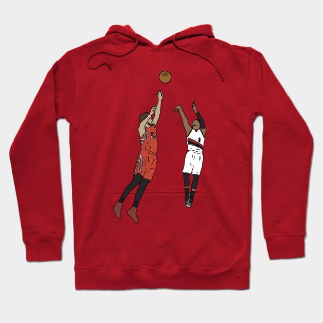 Damian Lillard Game Winner Vs. Houston Hoodie by rattraptees